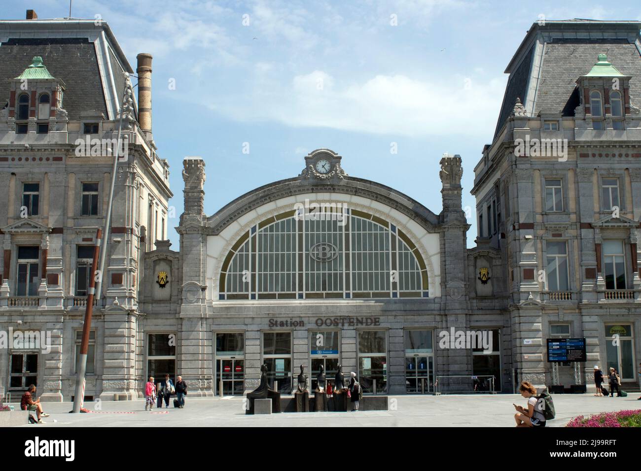 Oostende Railway Station Ostend West Flanders Belgium Stock Photo 