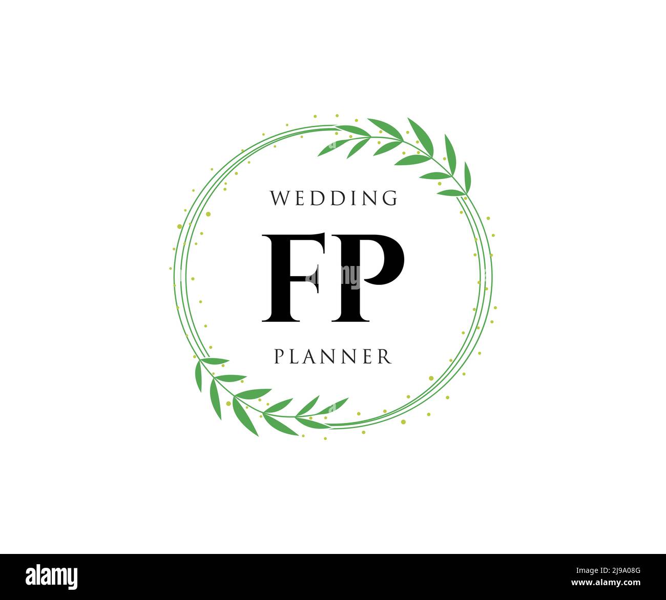 FP Initials letter Wedding monogram logos collection, hand drawn modern ...