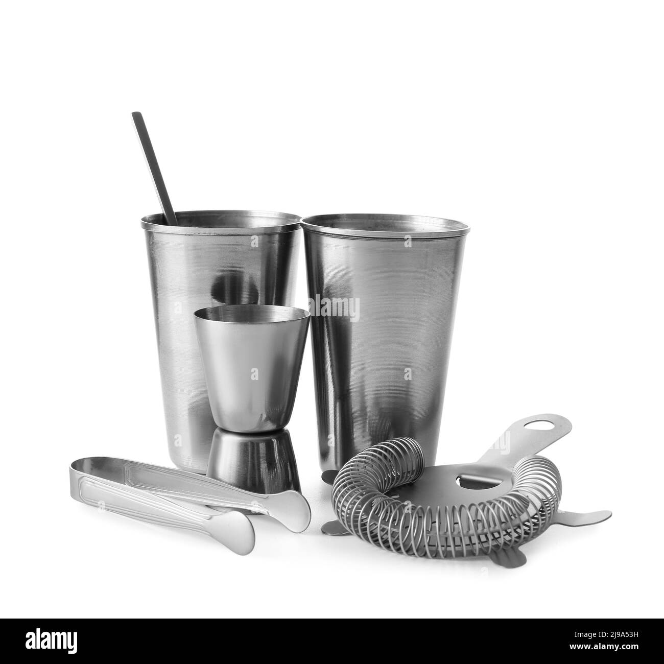 Bar tools on white background Stock Photo Alamy