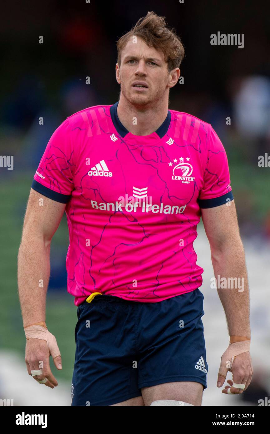 Ryan Baird of Leinster during the United Rugby Championship Round 18 match between Leinster Rugby and