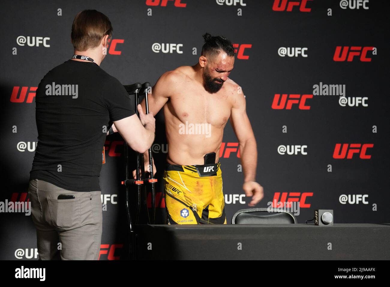 LAS VEGAS, NV May 21 MIchel Pereira meets with the press following