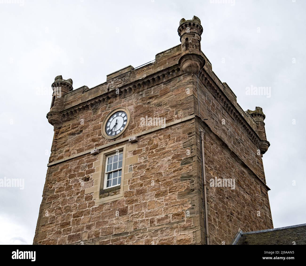 Coach House & Clock Tower,Culzean Castle & Country Park in Dumfries & Galloway Maybole, Carrick, on the Ayrshire Coast of Scotland. Stock Photo