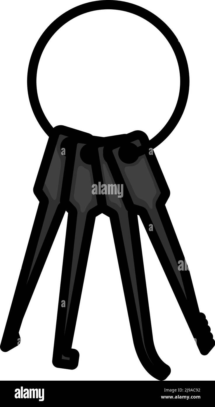 Lockpick Icon. Editable Bold Outline With Color Fill Design. Vector ...
