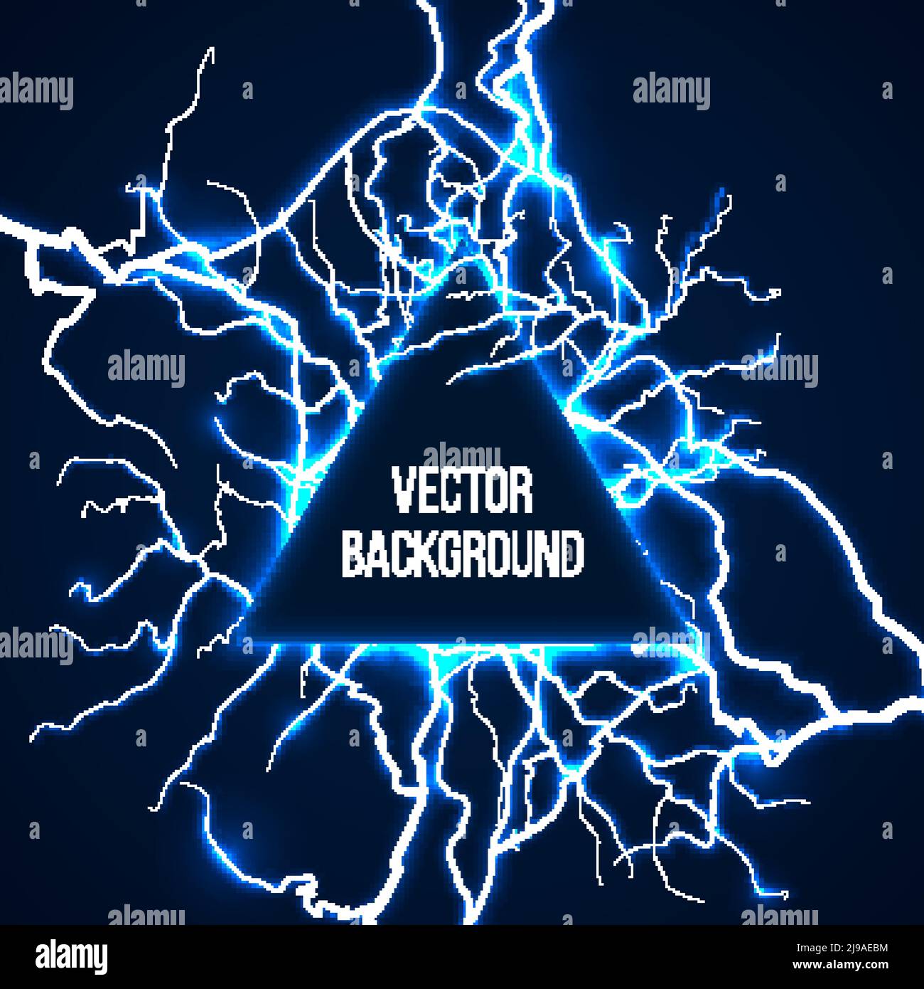Technological and scientific background with lightnings. Energy light