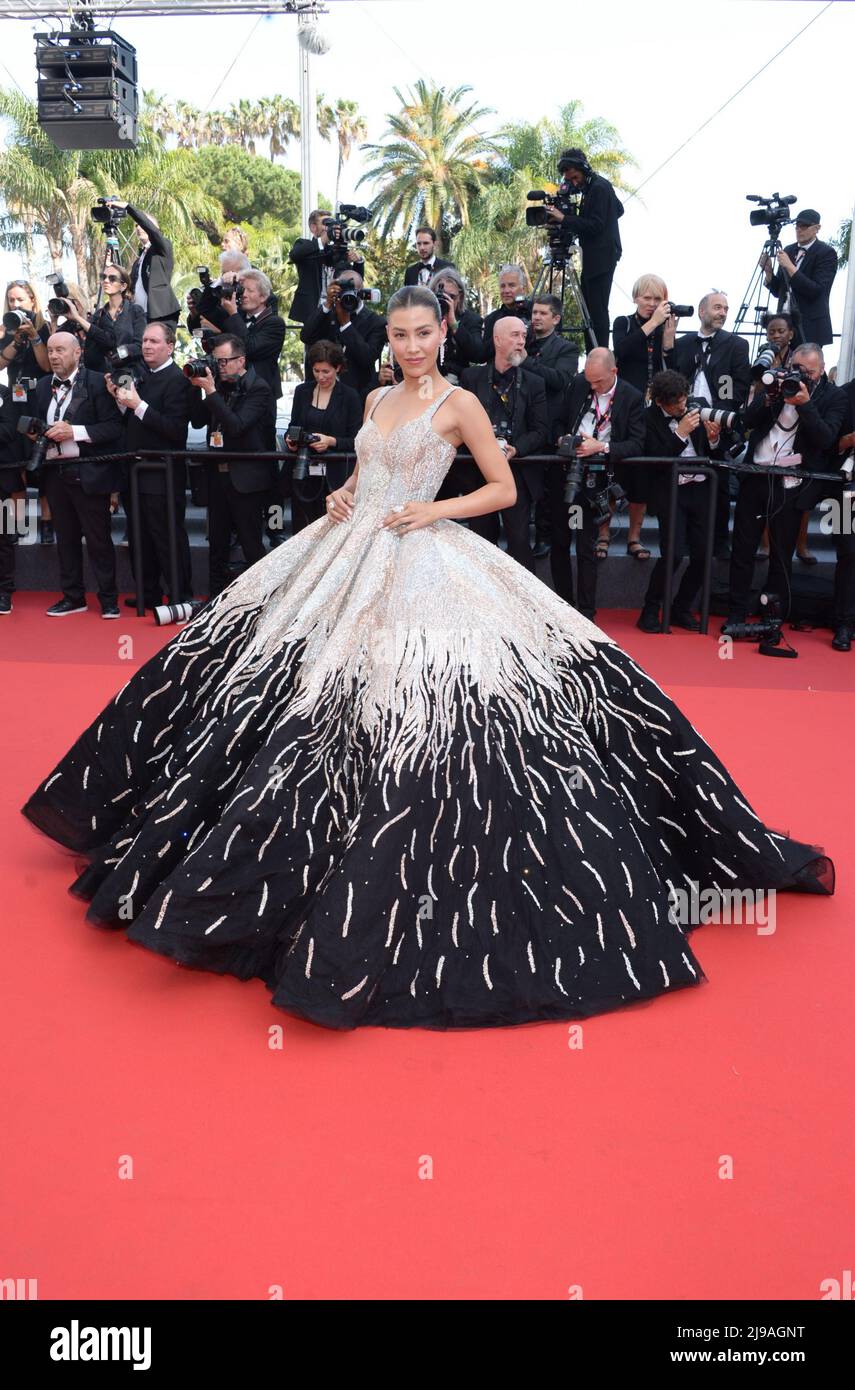 May 21, 2022, CANNES, France: CANNES, FRANCE - MAY 21: Michelle Salas attends the screening of ''Triangle Of Sadness'' during the 75th annual Cannes film festival at Palais des Festivals on May 21, 2022 in Cannes, France. (Credit Image: © Frederick Injimbert/ZUMA Press Wire) Stock Photo