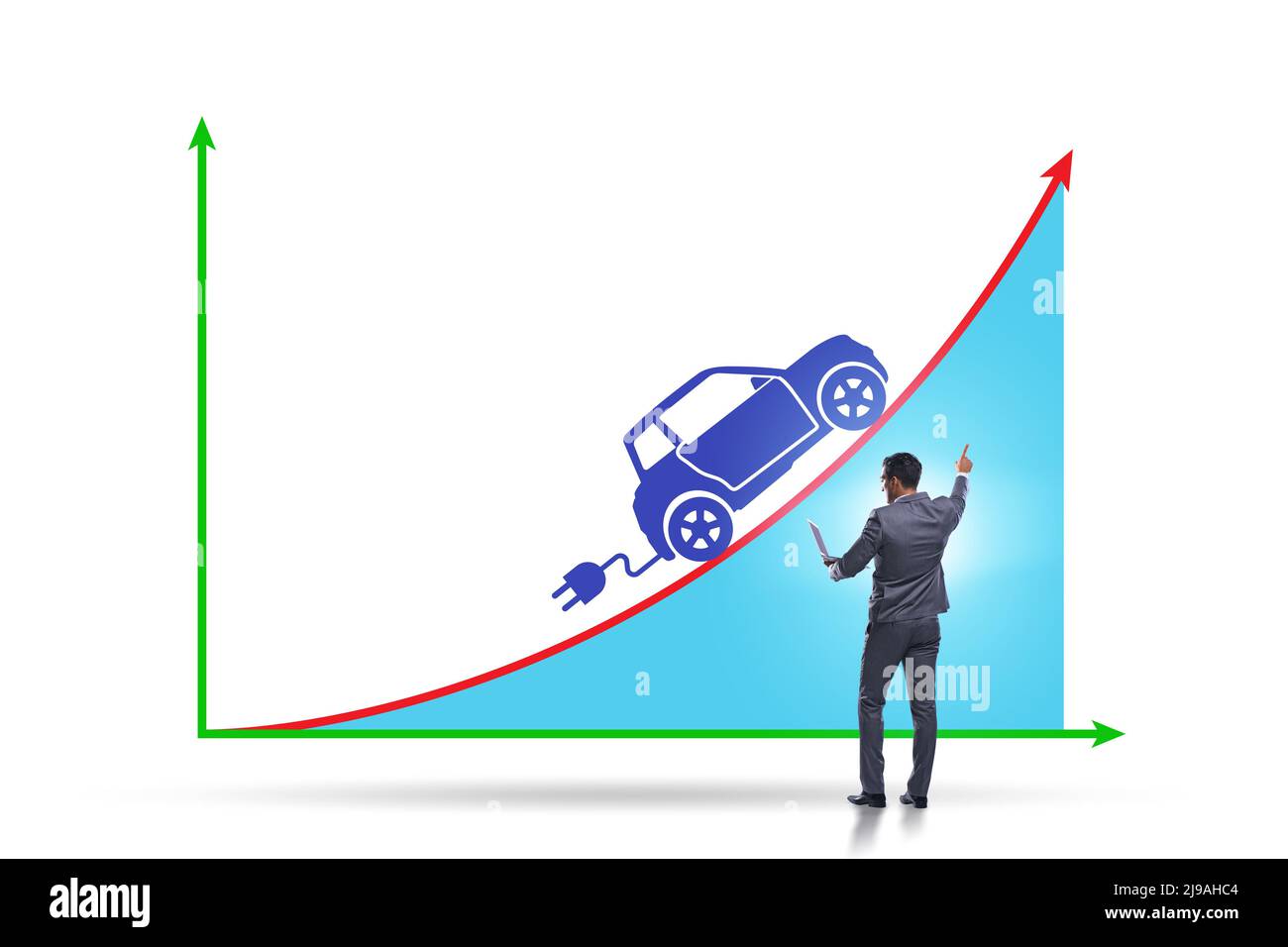 Growth of the electric car usage concept Stock Photo Alamy