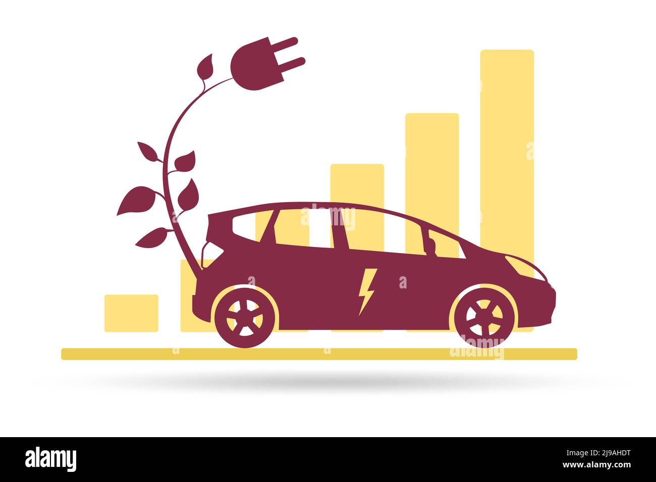 Growth of the electric car usage concept Stock Photo Alamy