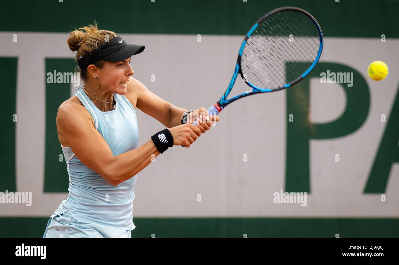 Dubai, UAE, 21st. Feb, 2023. Bulgarian tennis player Viktoriya Tomova in  action at the Dubai Duty Free Tennis Championships tournament at Dubai Duty  Free Tennis Stadium on Tuesday 21 February 2023., ©