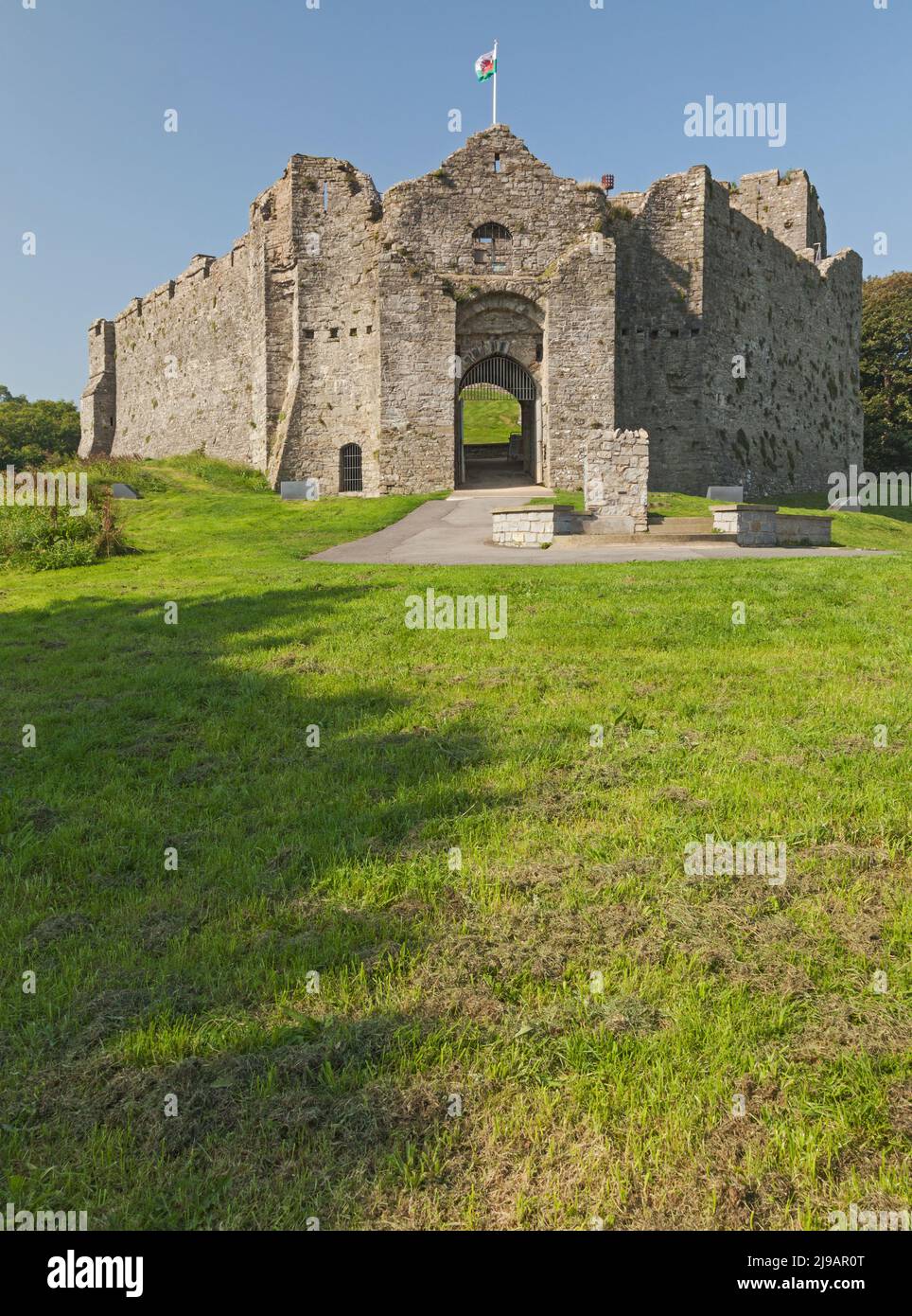 Oystermouth Castle, Mumbles, Swansea, South Wales, UK Stock Photo