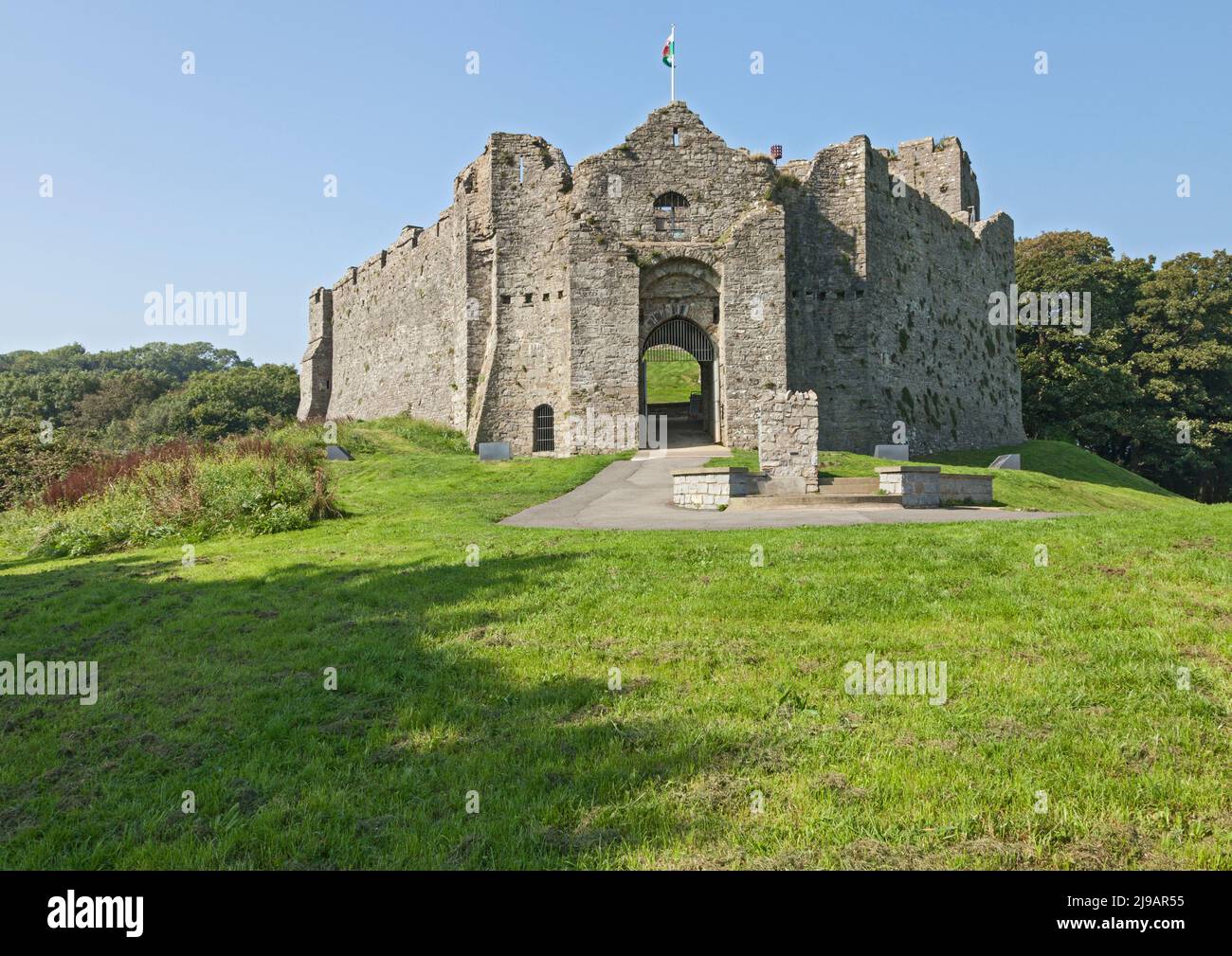 Oystermouth Castle, Mumbles, Swansea, South Wales, UK Stock Photo - Alamy