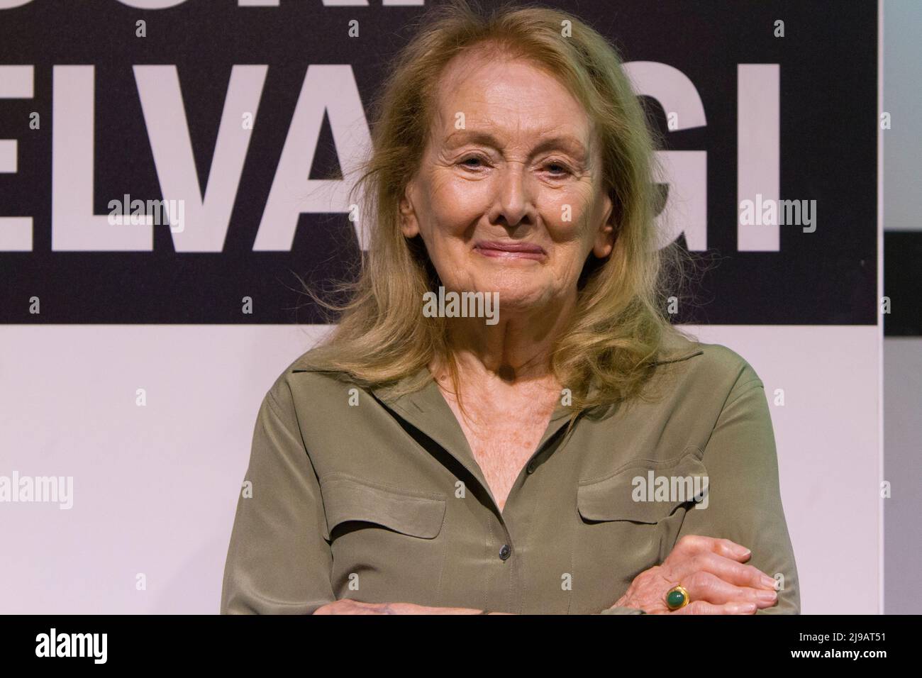 Turin, Italy. 21st May, 2022. French writer Annie Ernaux is guest of 2022 Turin Book Fair. Credit: Marco Destefanis/Alamy Live News Stock Photo
