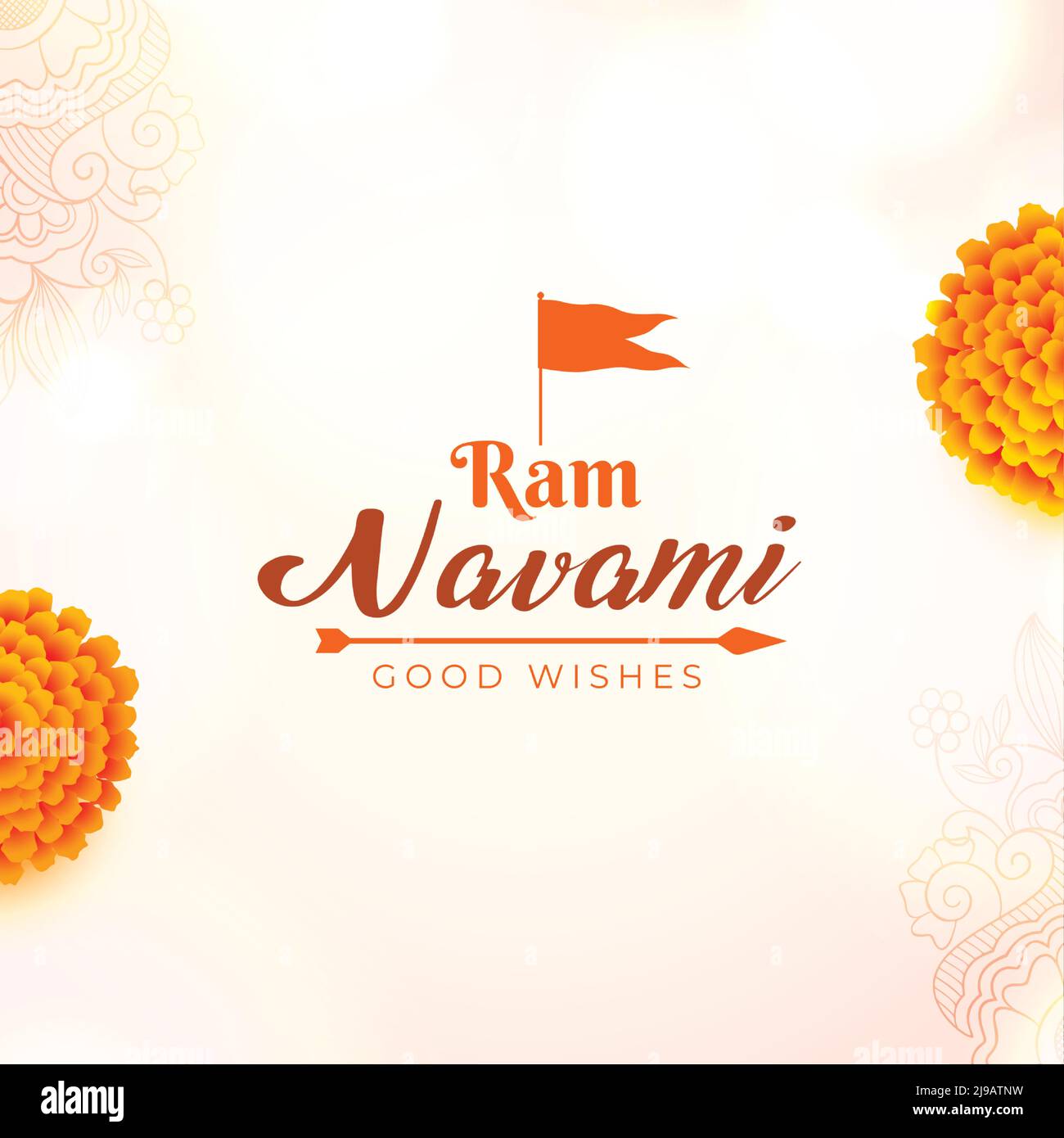 ram navami navratri greeting with flowers Stock Vector Image & Art Alamy