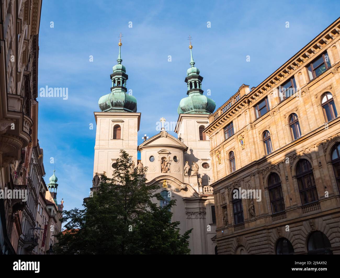 Church of St. Gall also called Saint Havel or Kostel Sv. Havla Exterior in Prague, Czech Republic Stock Photo