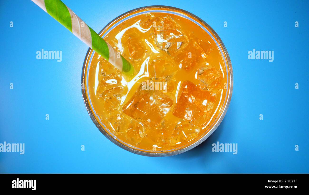 Fresh orange juice lemonade or mocktail Stock Photo Alamy