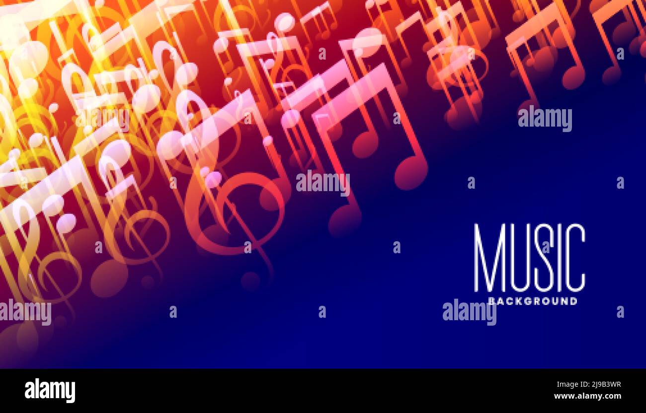 music sound notes colorful poster design Stock Vector Image & Art Alamy