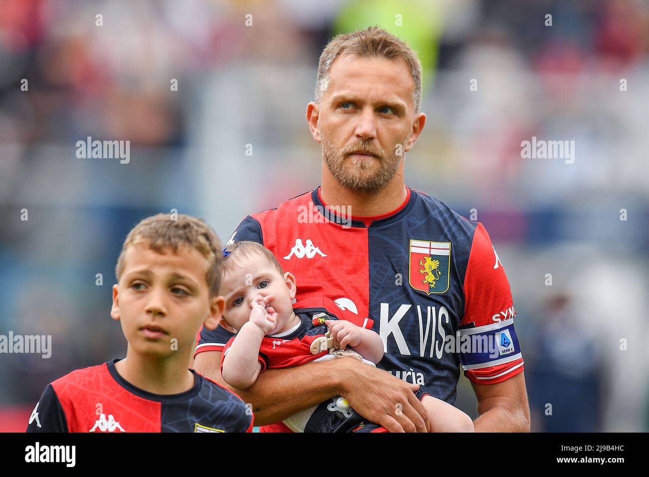 Genova, Italy. 21st May, 2022. Team Genoa CFC during Genoa CFC vs Bologna FC,  italian soccer