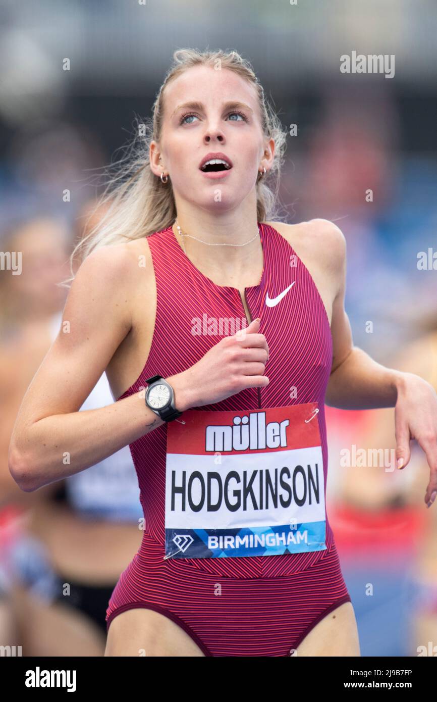 Birmingham, UK. 21st May, 2022. Keely Hodgkinson competing in the women