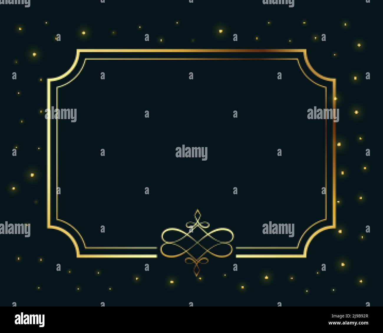 Royal background golden ornate frame Stock Vector Images - Alamy