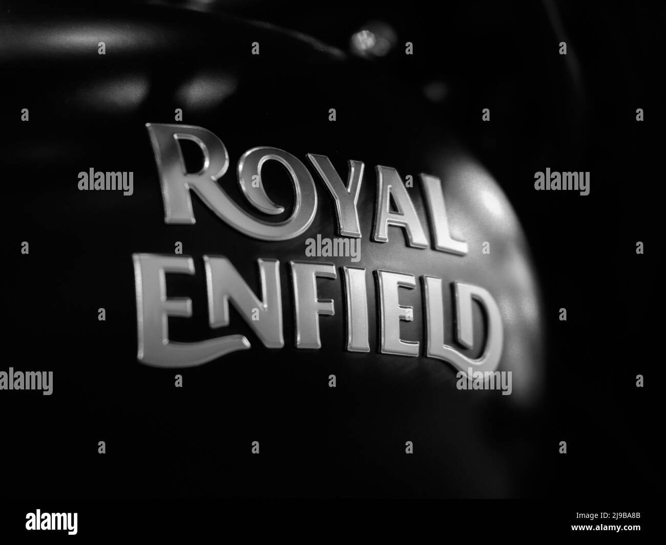 Royal Enfield Logo Stock Photo