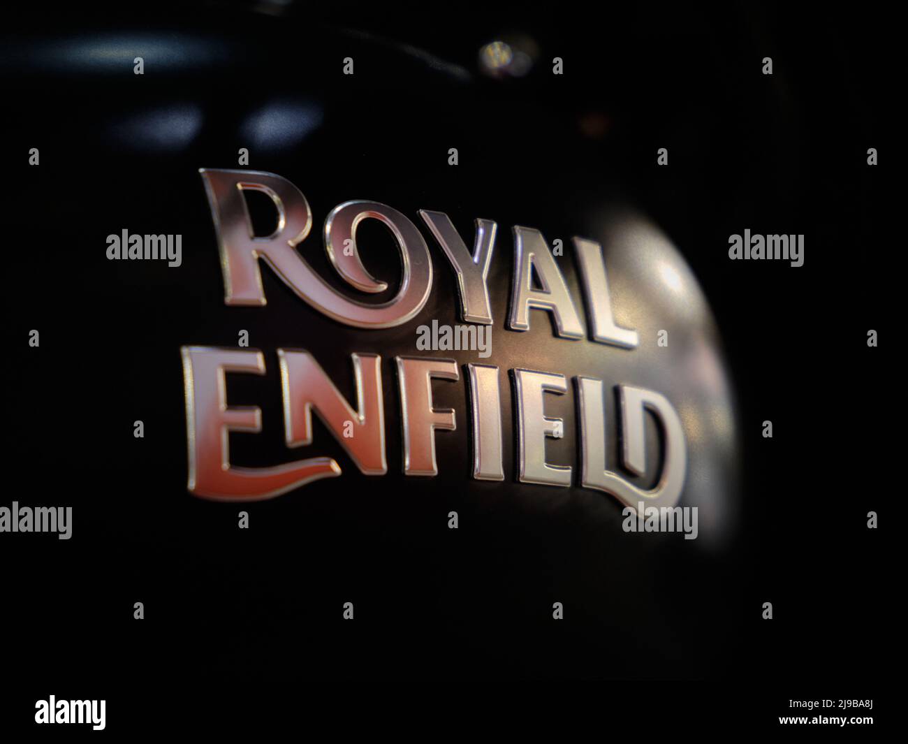 Royal Enfield Logo Stock Photo