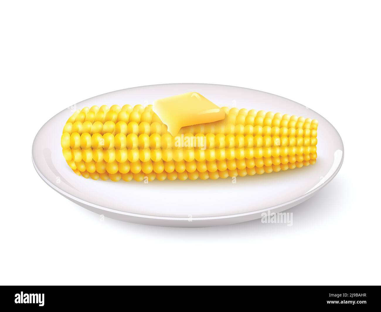 Realistic corn cob hi-res stock photography and images - Alamy