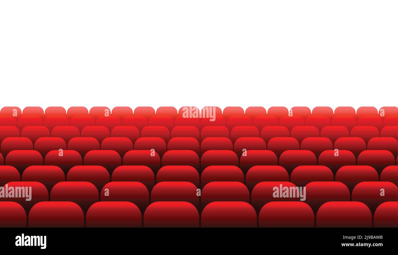 row of red seats movie theater background Stock Vector Image & Art Alamy