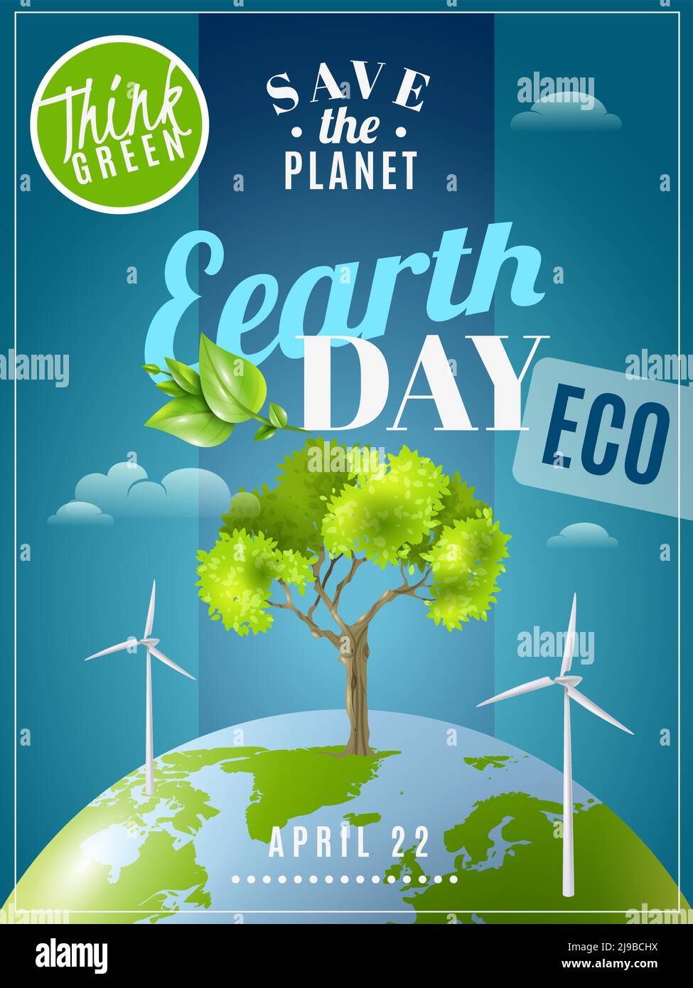 Save earth day announcement environmental awareness