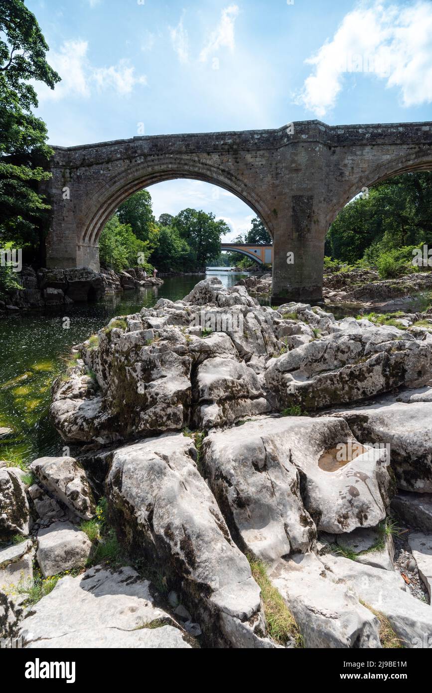 The River Lune at Kirkby Lonsdale Stock Photo Alamy