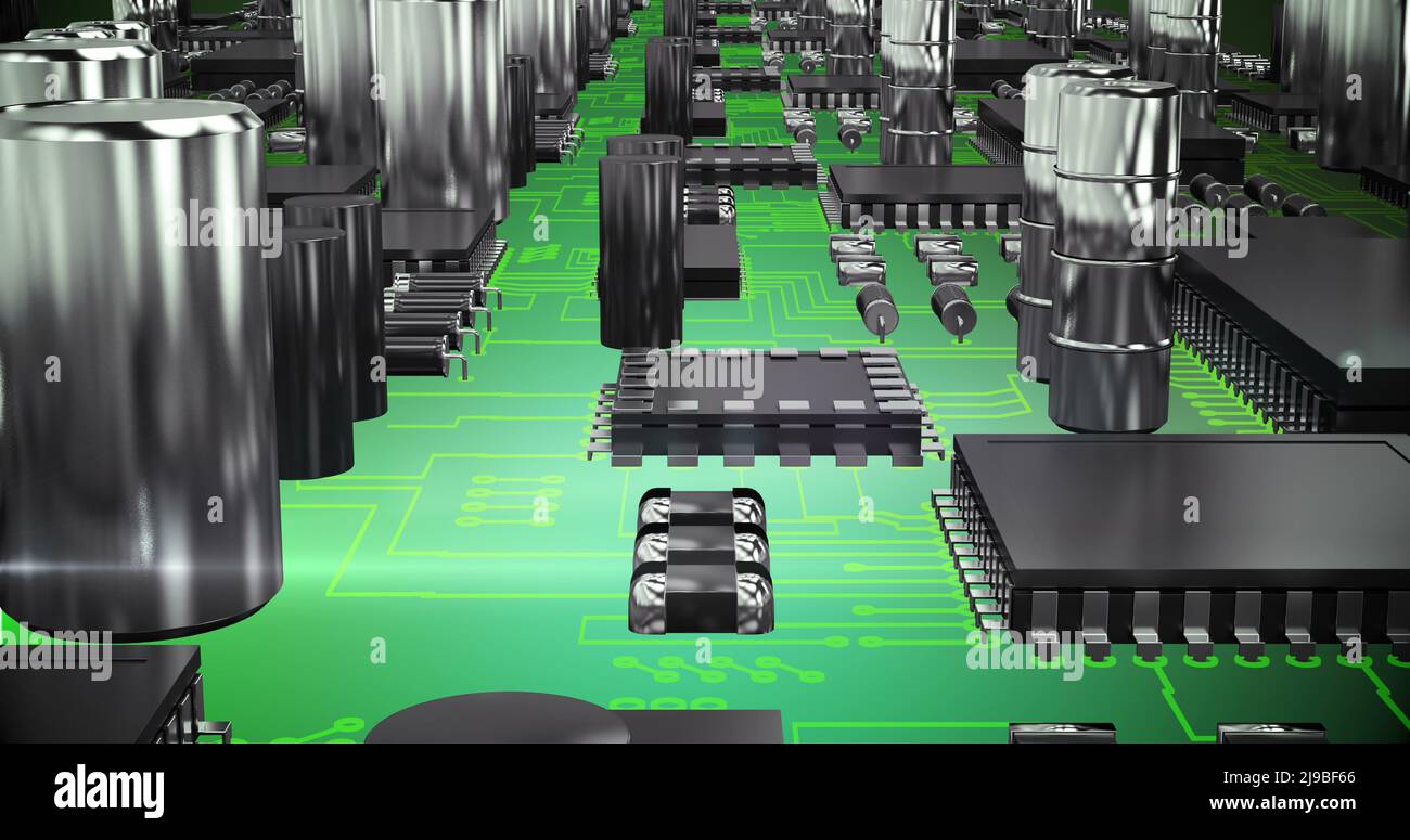Circuit board close up loop hi-res stock photography and images - Alamy