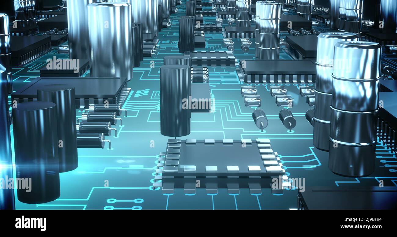 Circuit board close up loop hi-res stock photography and images - Alamy