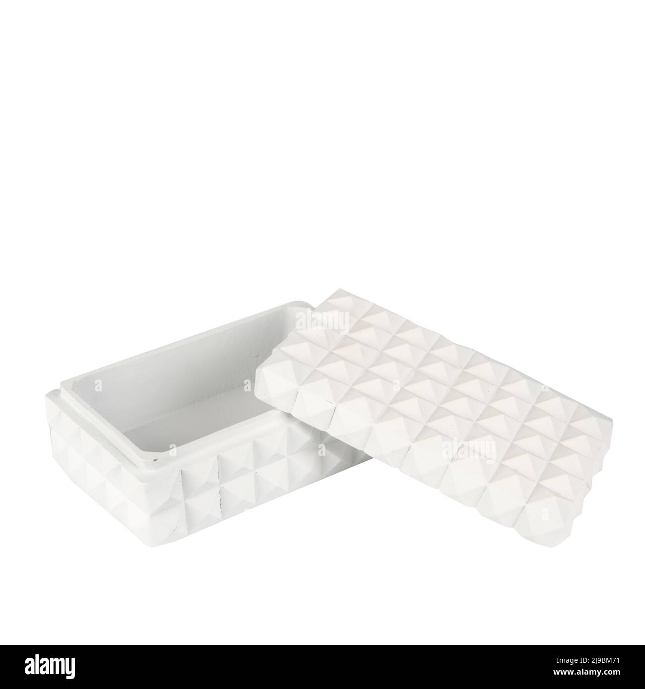 decorative white box isolated on white Stock Photo Alamy