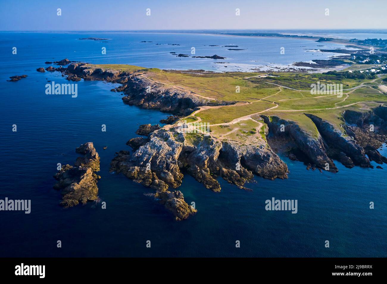 France, Morbihan (56), Wild Coast, Quiberon peninsula, la Pointe du Percho11 Stock Photo