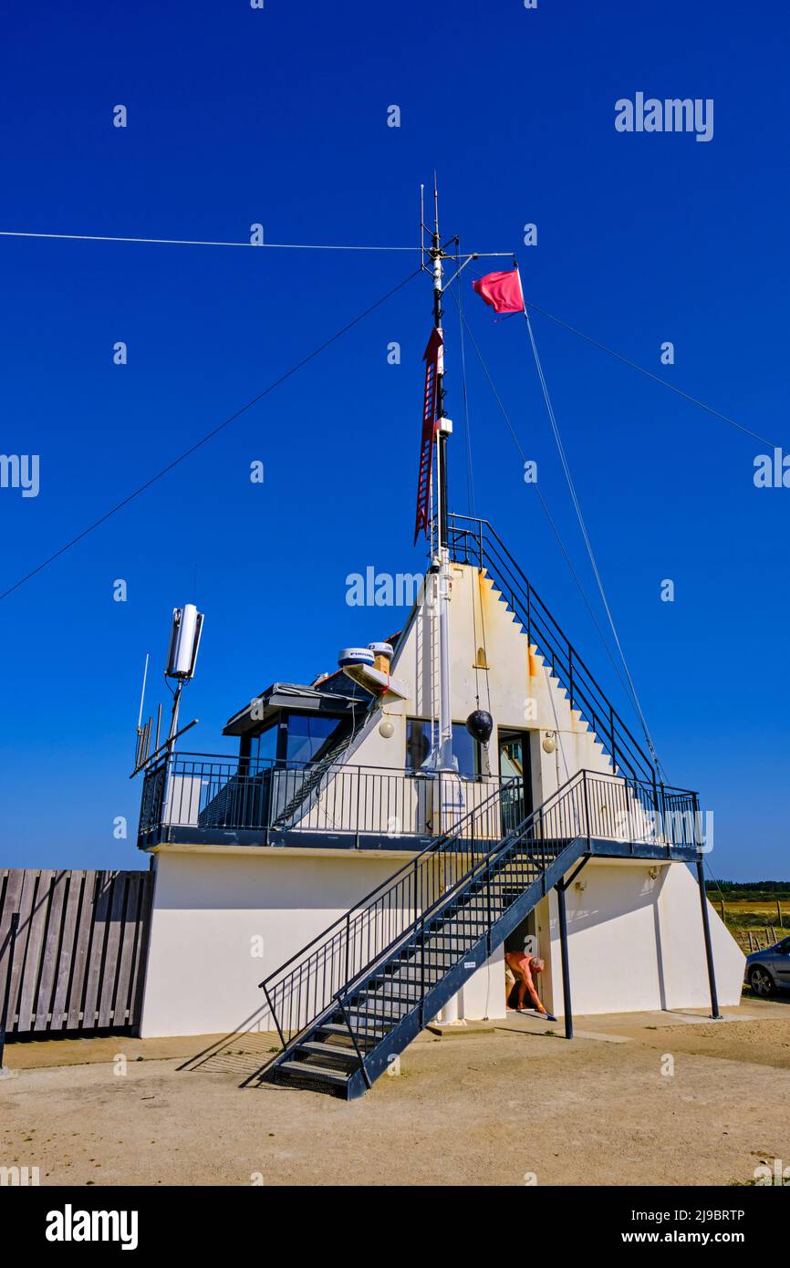 France morbihan etel etel river the semaphore stock photo alamy