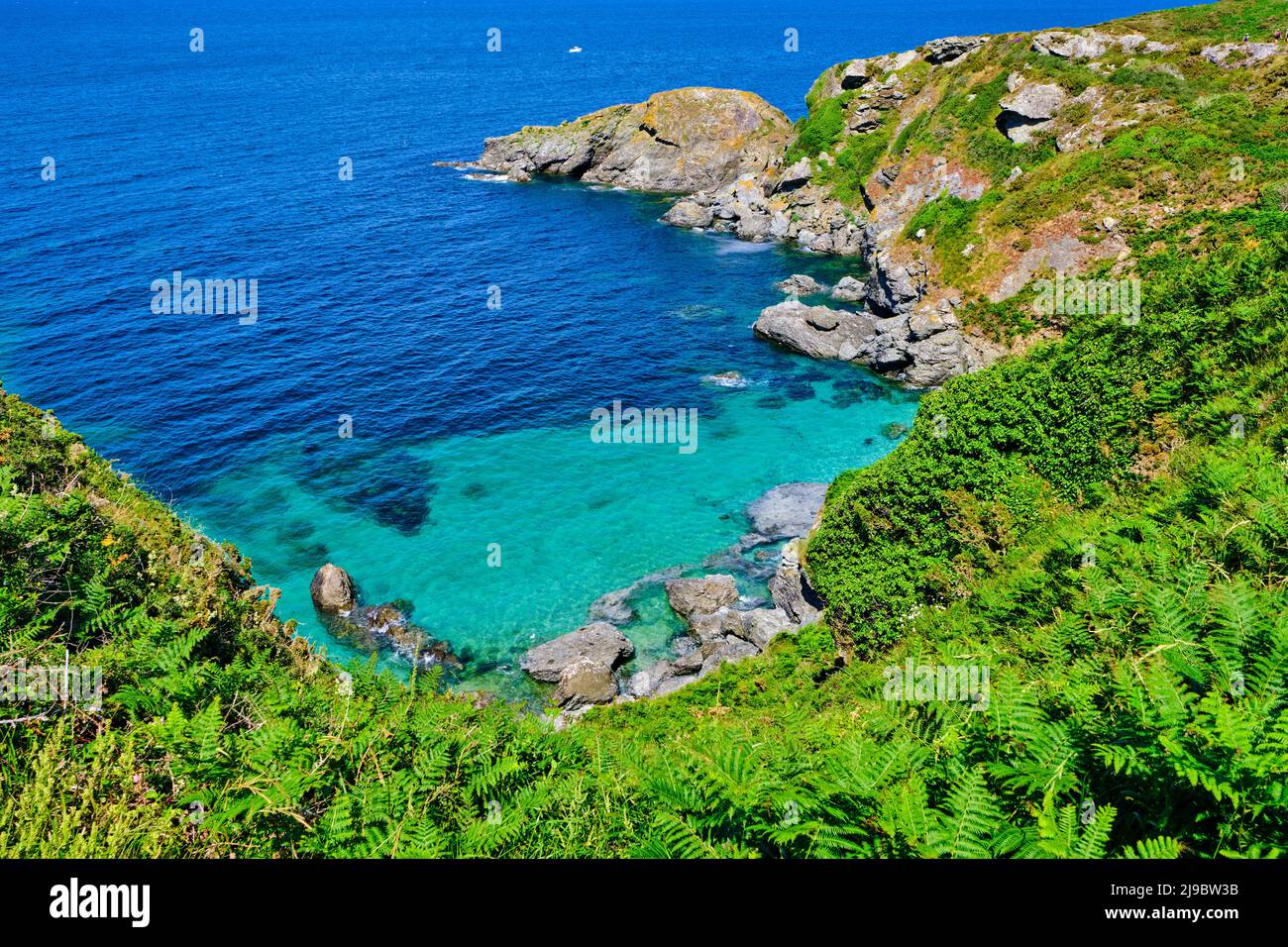 France, Morbihan, Belle-Ile-en-mer, north coast says the soft coast ...