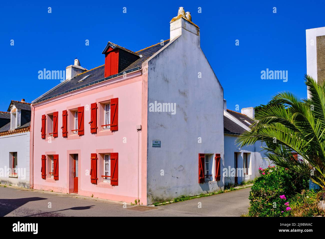 France, Morbihan, BelleIleenmer, Bangor, house where Claude