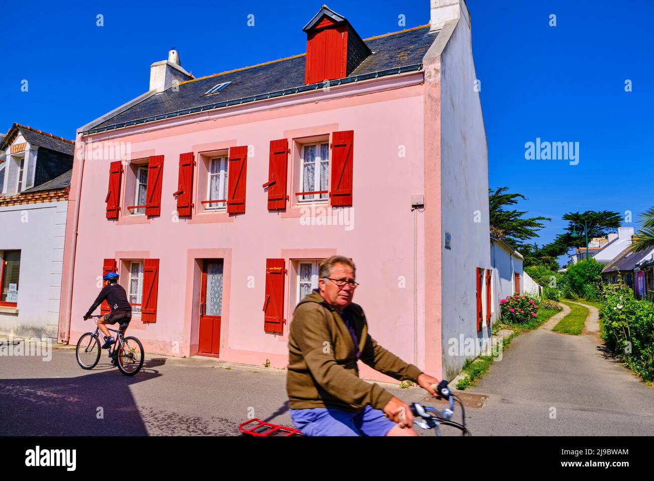 France, Morbihan, BelleIleenmer, Bangor, house where Claude