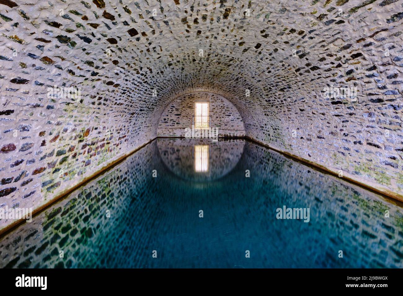 France, Morbihan, BelleIleenmer, Aiguade Vauban fountain Stock Photo