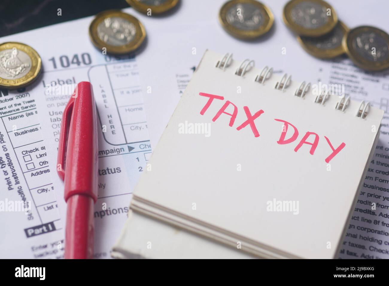 Tax return form hand written hi-res stock photography and images - Alamy