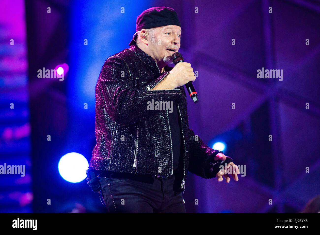 Vasco Rossi performed last 20.5.22 at Trentino music arena in Trento  (Italy) for 120.000 people. the first date of tour 2022 after 3 years Stock  Photo - Alamy