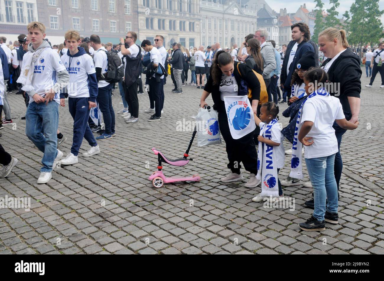 Copenhagen/Denmark/22 May 2022/.F.V Copenhagen  Football tem playing mtch with other danish food ball club way toto National stadium in Copenhagen ´Denmark.    (Photo..Francis Dean/Dean Pictures) Stock Photo