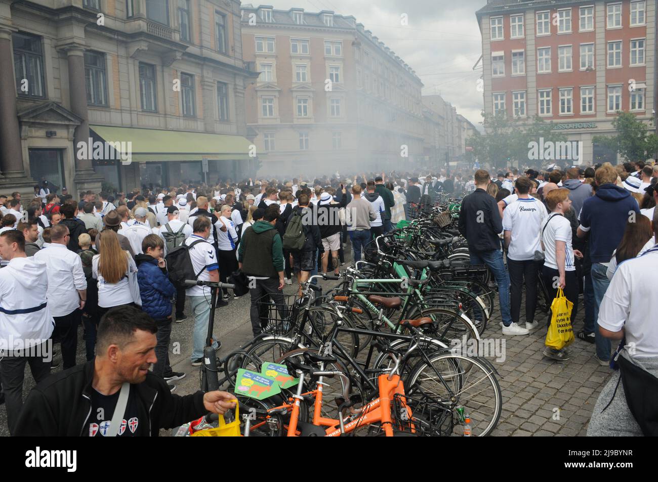 Copenhagen/Denmark/22 May 2022/.F.V Copenhagen  Football tem playing mtch with other danish food ball club way toto National stadium in Copenhagen ´Denmark.    (Photo..Francis Dean/Dean Pictures) Stock Photo