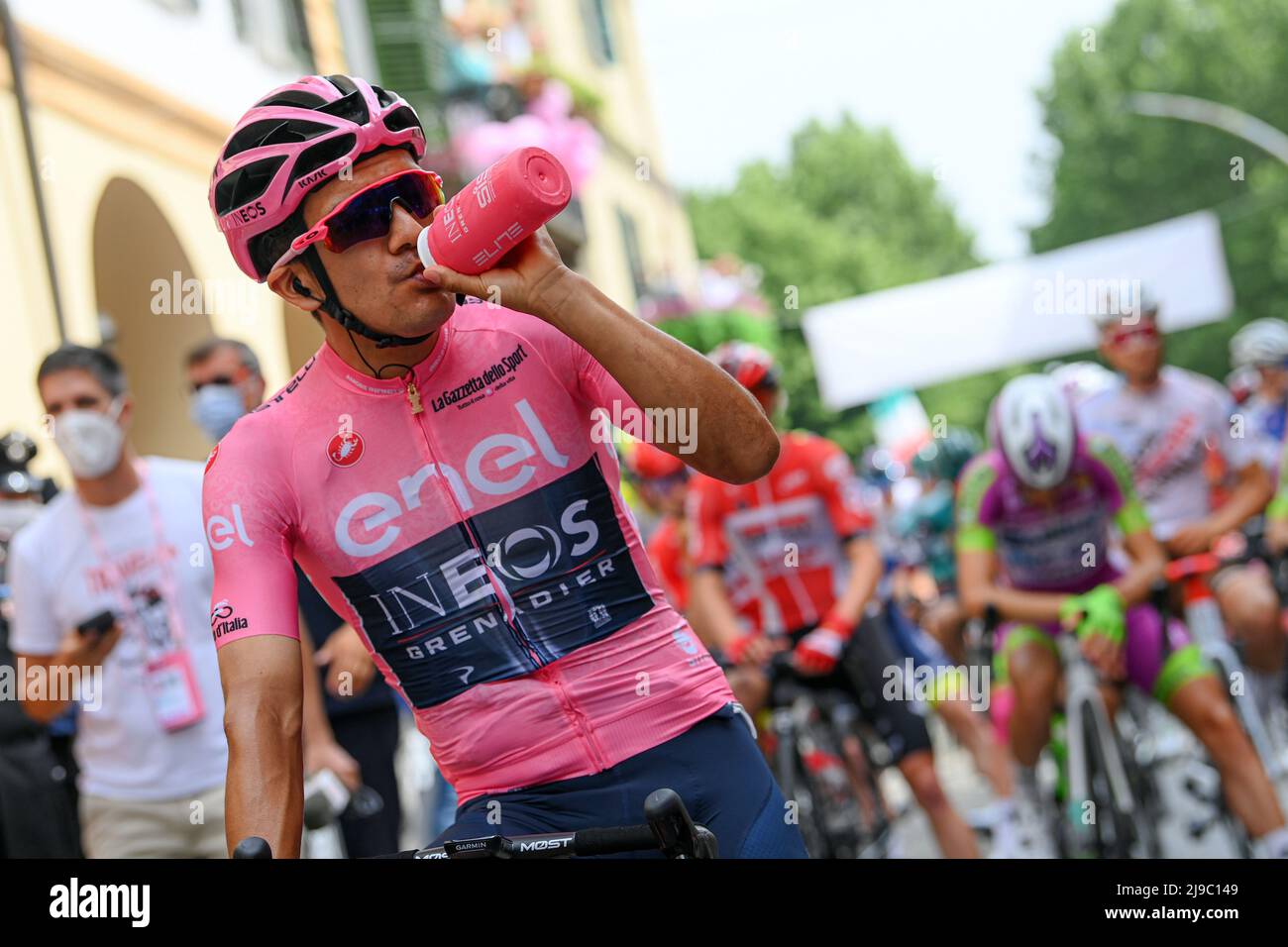 Foto Gian Mattia D'Alberto / LaPresse 22 Maggio 2022 Rivarolo Canavese ,  Italia sport ciclismo Giro d'Italia 2022 - edizione 105 - tappa 15 - Da  Rivarolo Canavese a Cogne Nella foto: