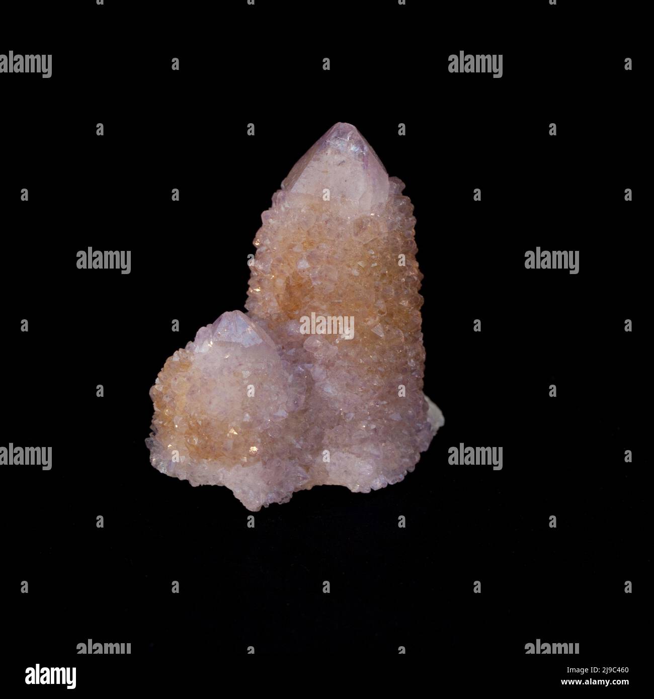 Macro close up colour photograph of a 'Spirit Quartz' a semi precious