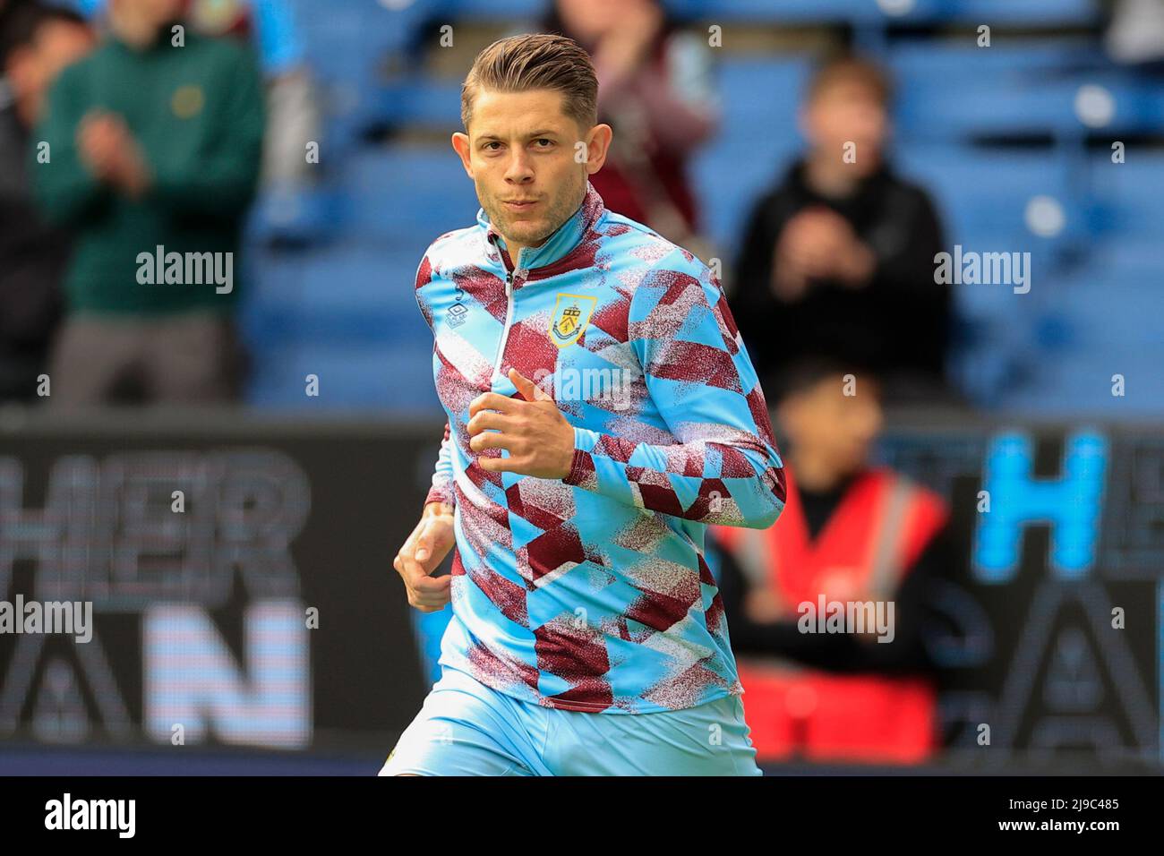 James Tarkowski 5 Of Burnley During The Warm Up For The Game In james-tarkowski-5-of-burnley-during-the-warm-up-for-the-game-in