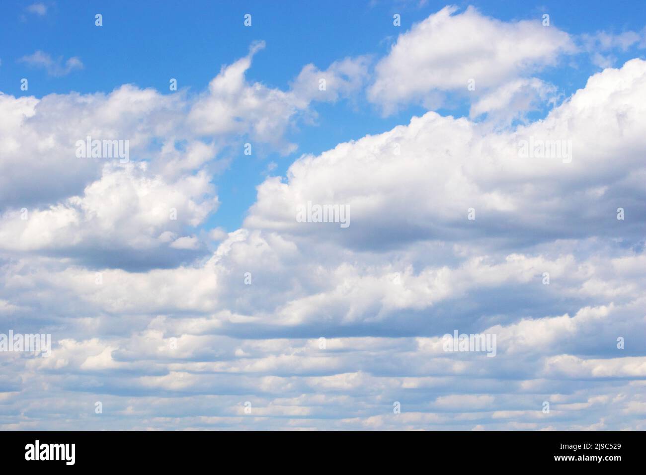 Image natural phenomenon blue sky with white clouds Stock Photo
