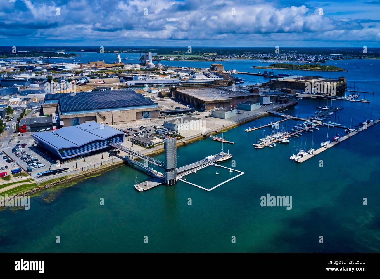 France, Morbihan, the harbor of Lorient, Lorient, City of Sailing Eric  Tabarly Stock Photo - Alamy