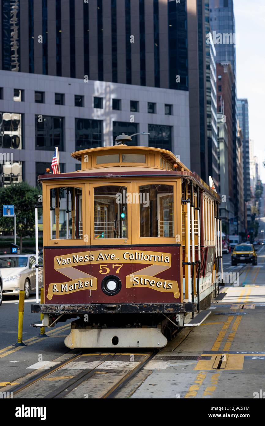 San Francisco trolleybus. Stock Photo