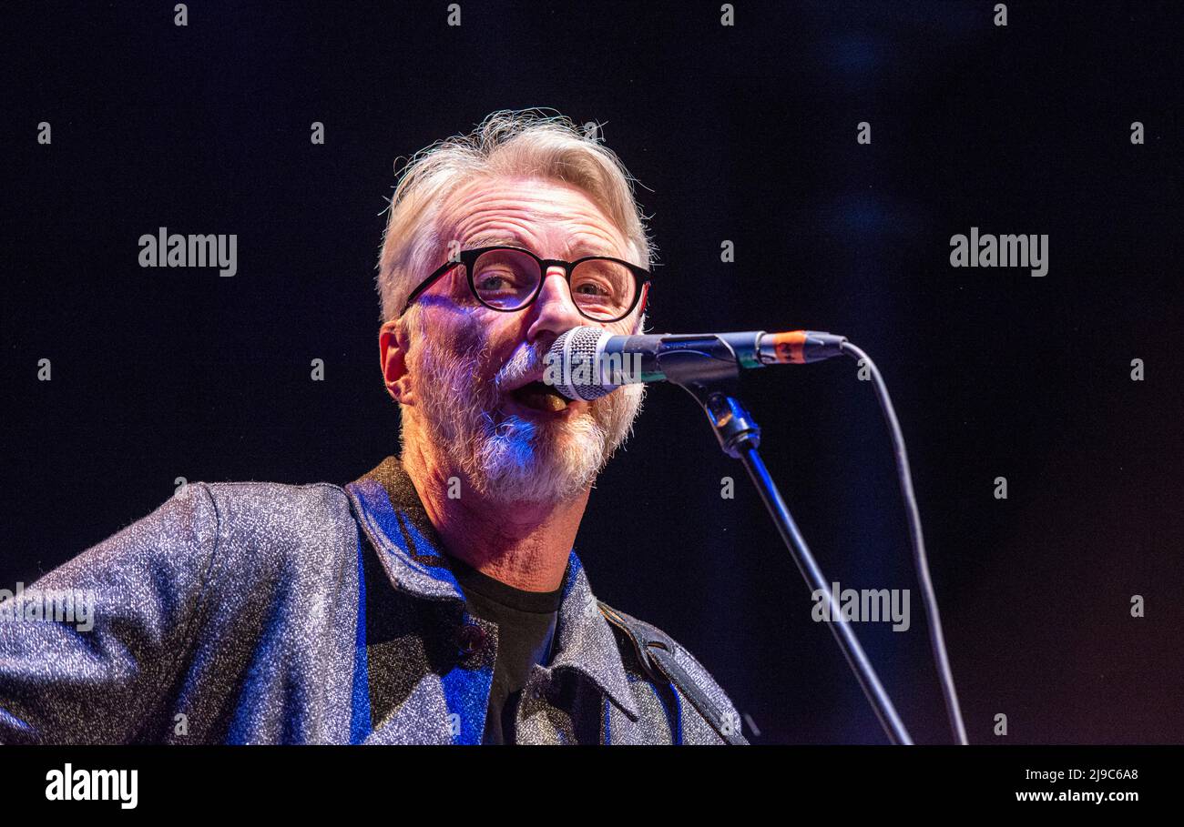 Billy Bragg ends his UK Tour at The Roundhouse in Camden in Central London. Stock Photo