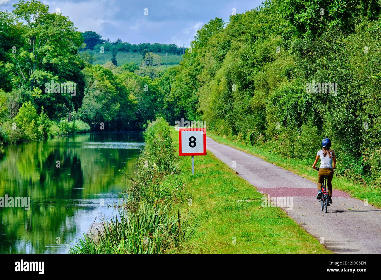 France, Morbihan, the NantesBrest canal, between Josselin and Rohan