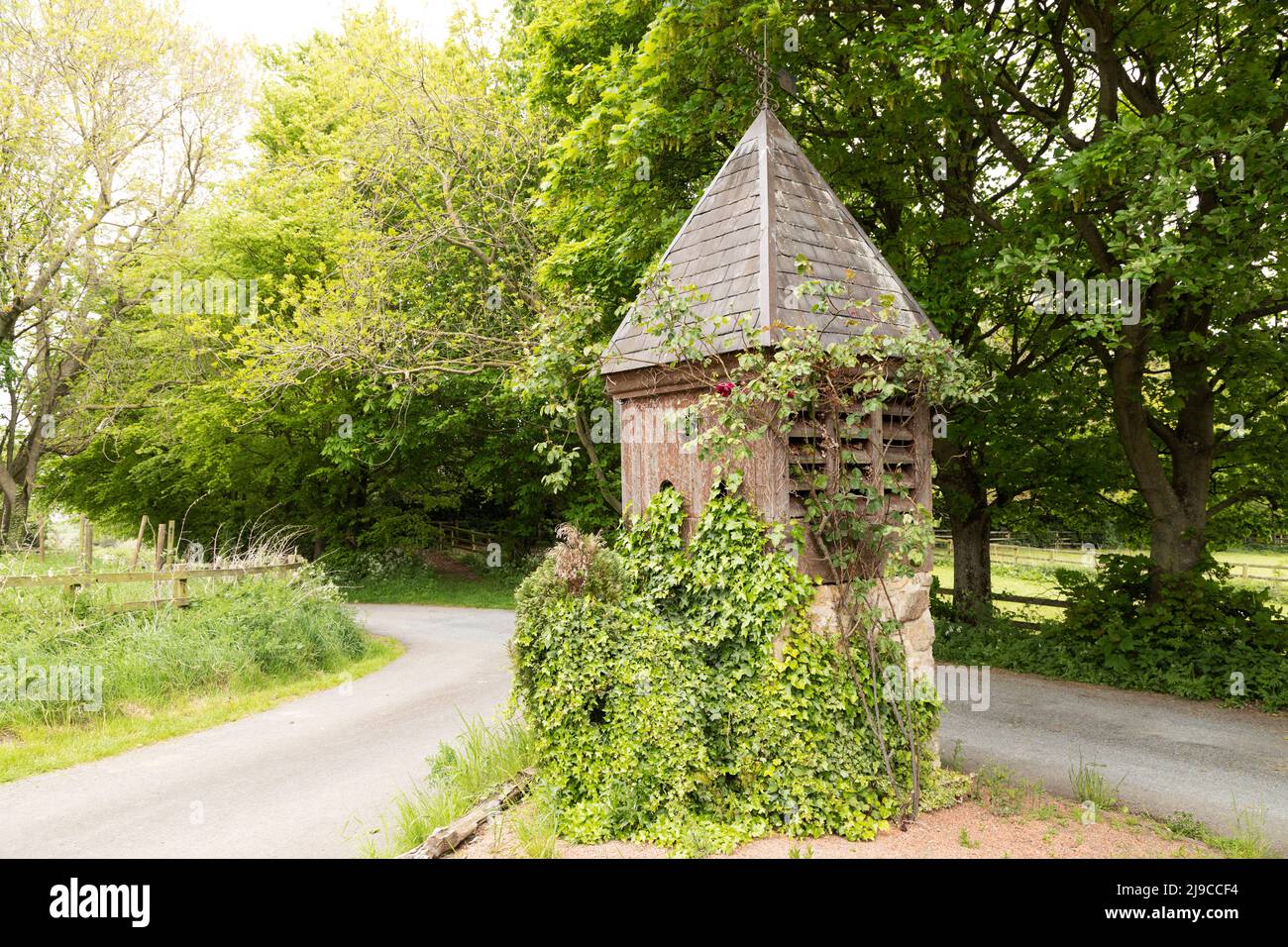 Dovecote at Old Burdon Village in Sunderland, England. The freestanding structure was designed to house pigeons or doves. Stock Photo